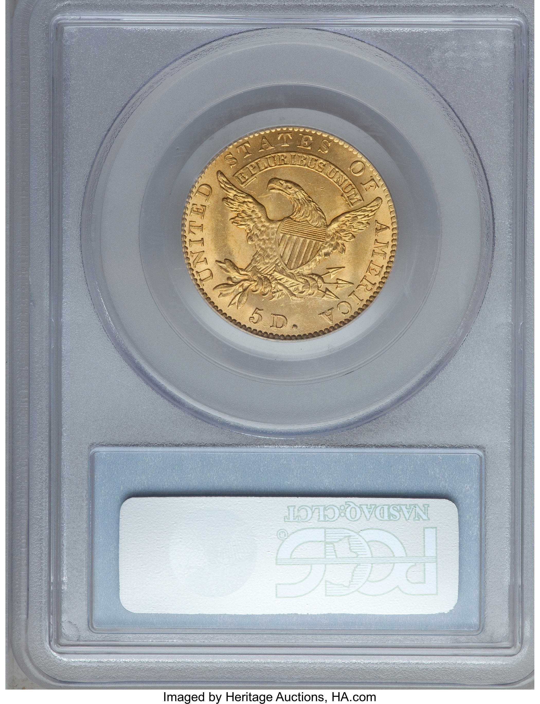 image for: 1828 $5 MS64 PCGS. CAC. Breen-6488, BD-4, High R.6....