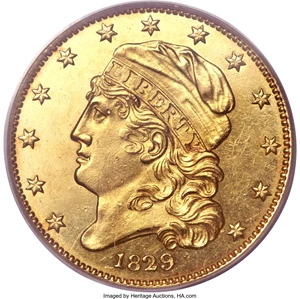 image for: 1829 $5 Small Date MS61 PCGS. CAC. Breen-6490, BD-2, R.7....