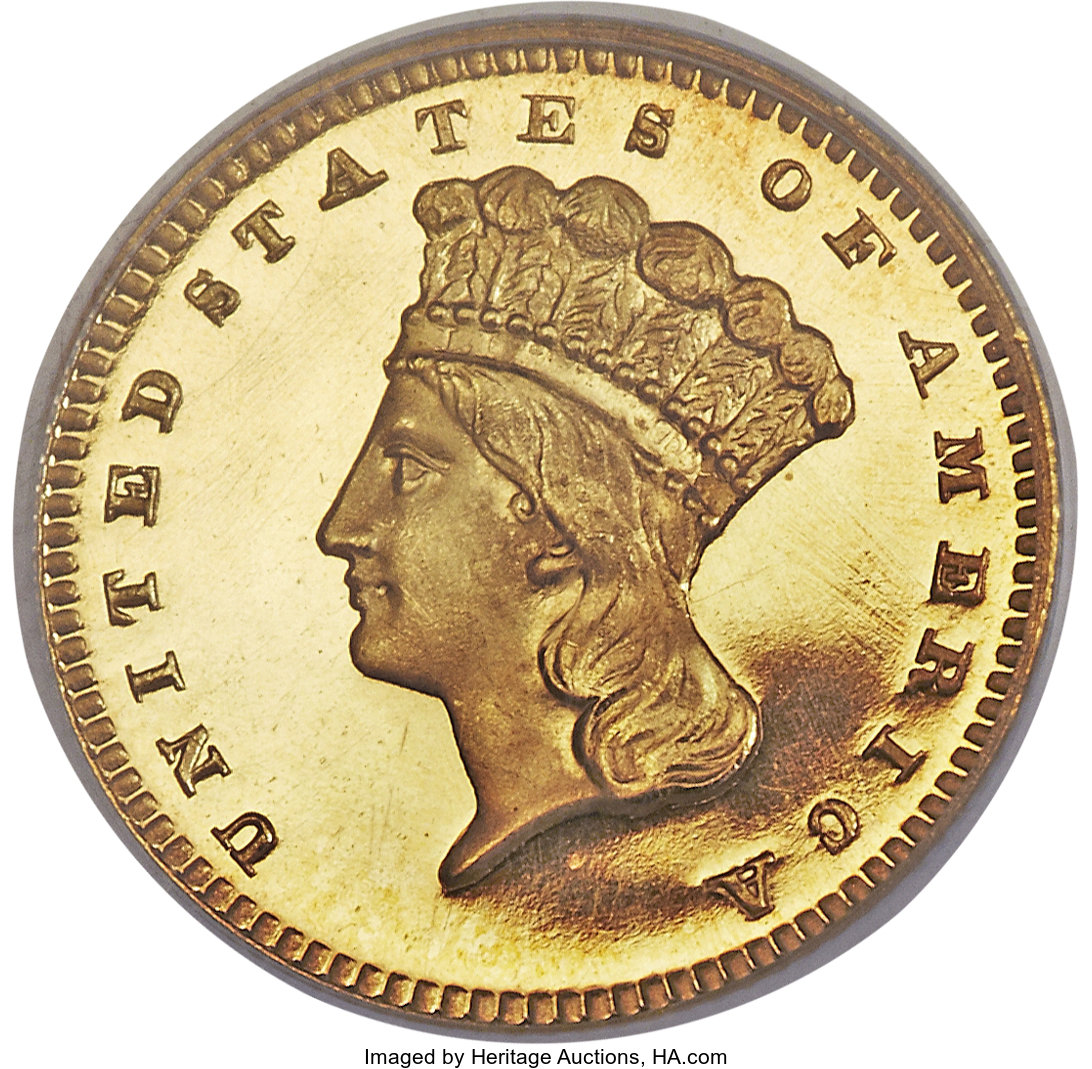 image for: 1879 G$1 PR66 Deep Cameo PCGS. CAC....