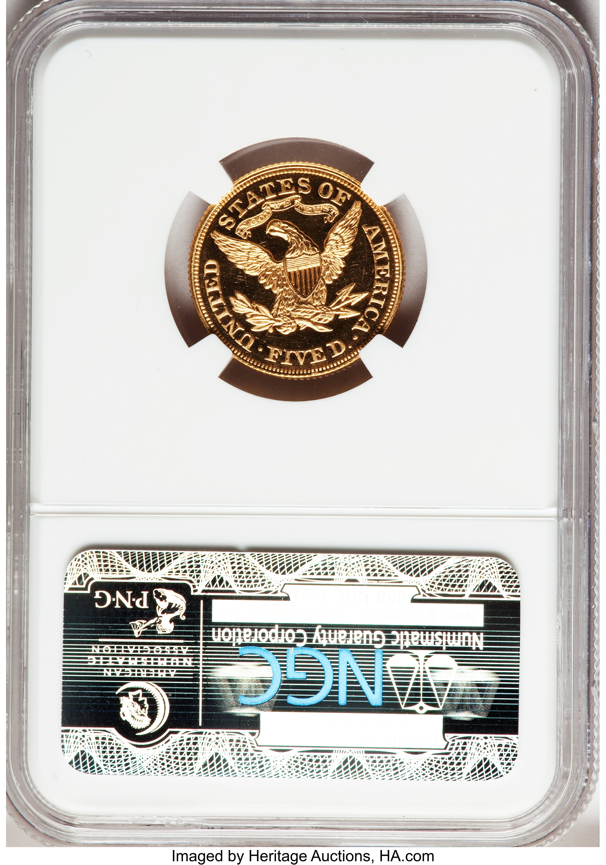 image for: 1876 $5 PR65 Ultra Cameo NGC....