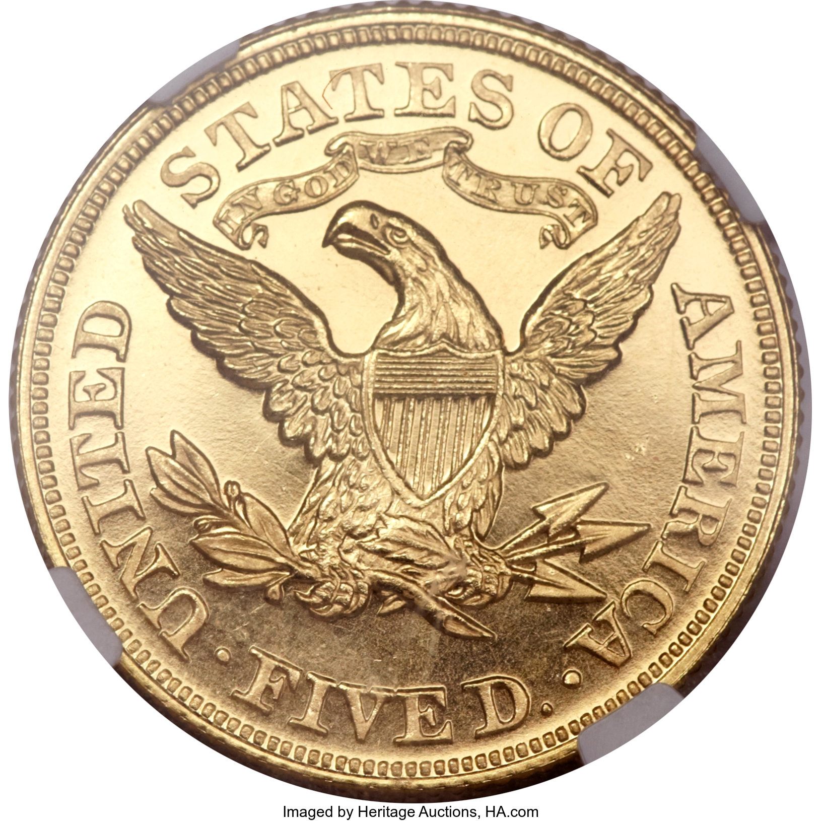 image for: 1876 $5 PR65 Ultra Cameo NGC....