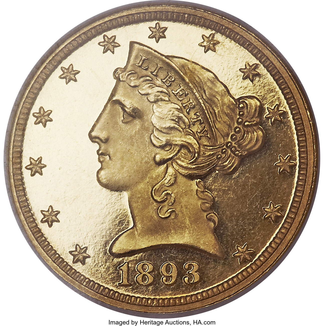 image for: 1893 $5 PR65 Ultra Cameo NGC....