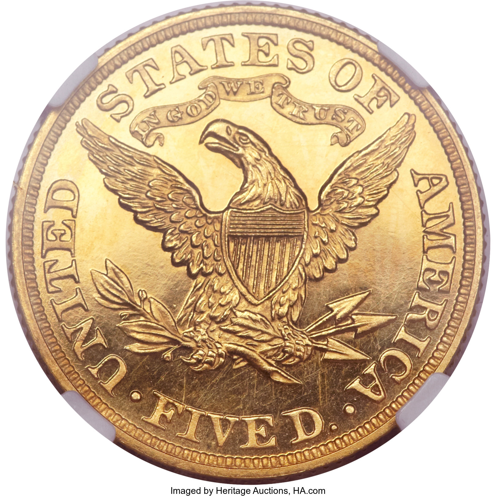 image for: 1897 $5 PR63 Cameo NGC....