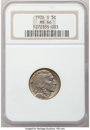 image for: 1926-S 5C MS66 NGC....