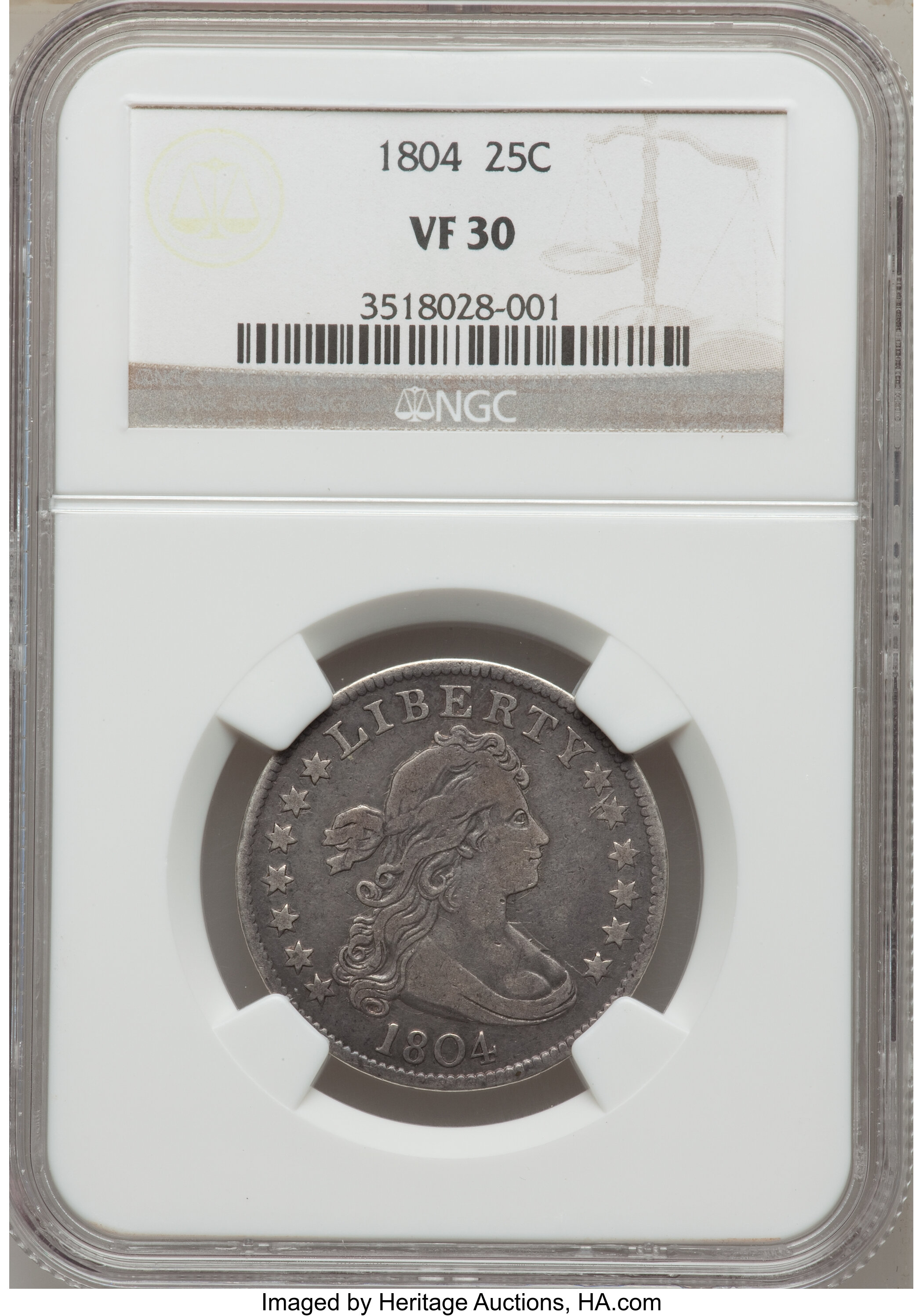 1804 25c VF30 thumbnail 4