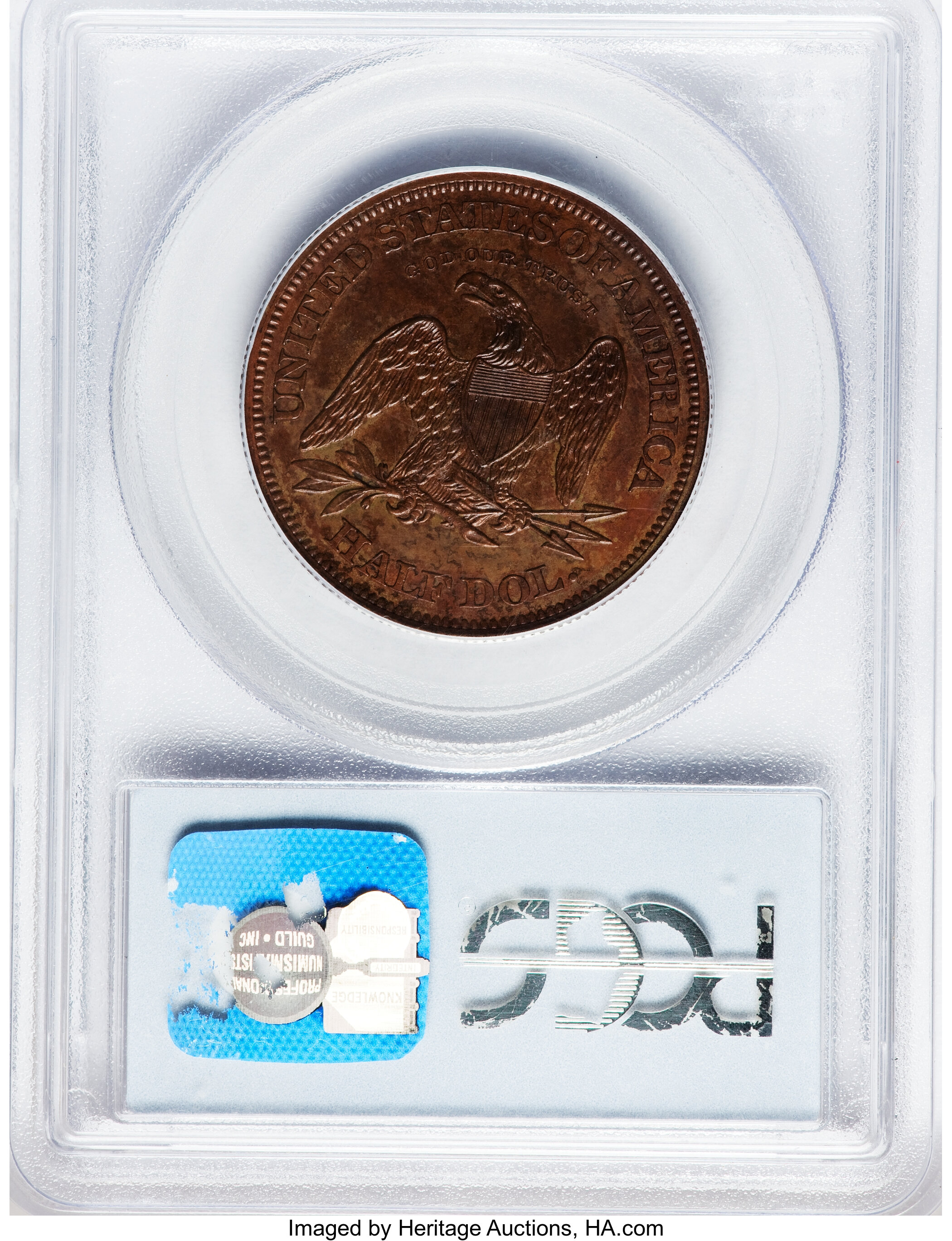 image for: 1862 50C Half Dollar, Judd-296, Pollock-354, High R.6, PR64 Brown PCGS. CAC....