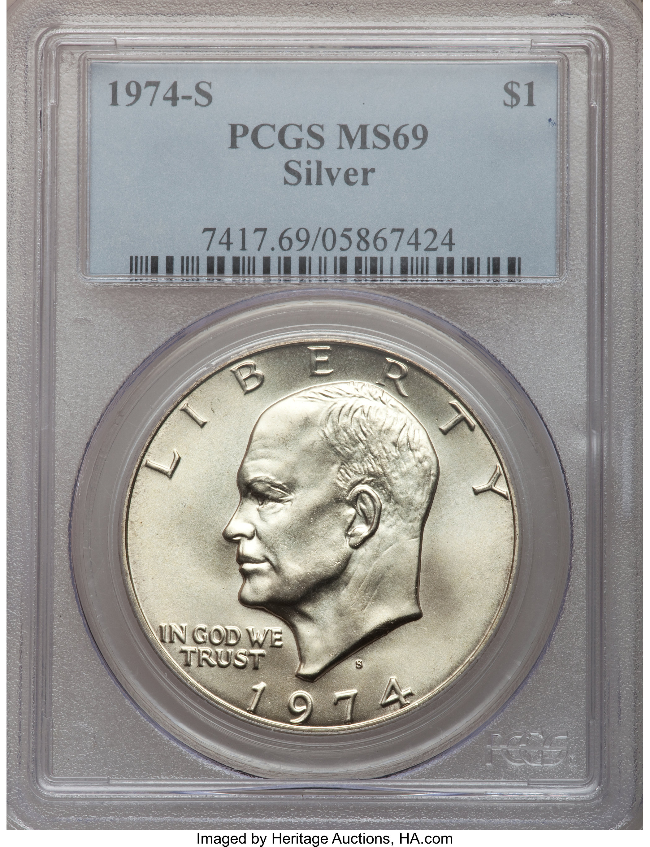 1974-S $1  Silver MS69 thumbnail 15