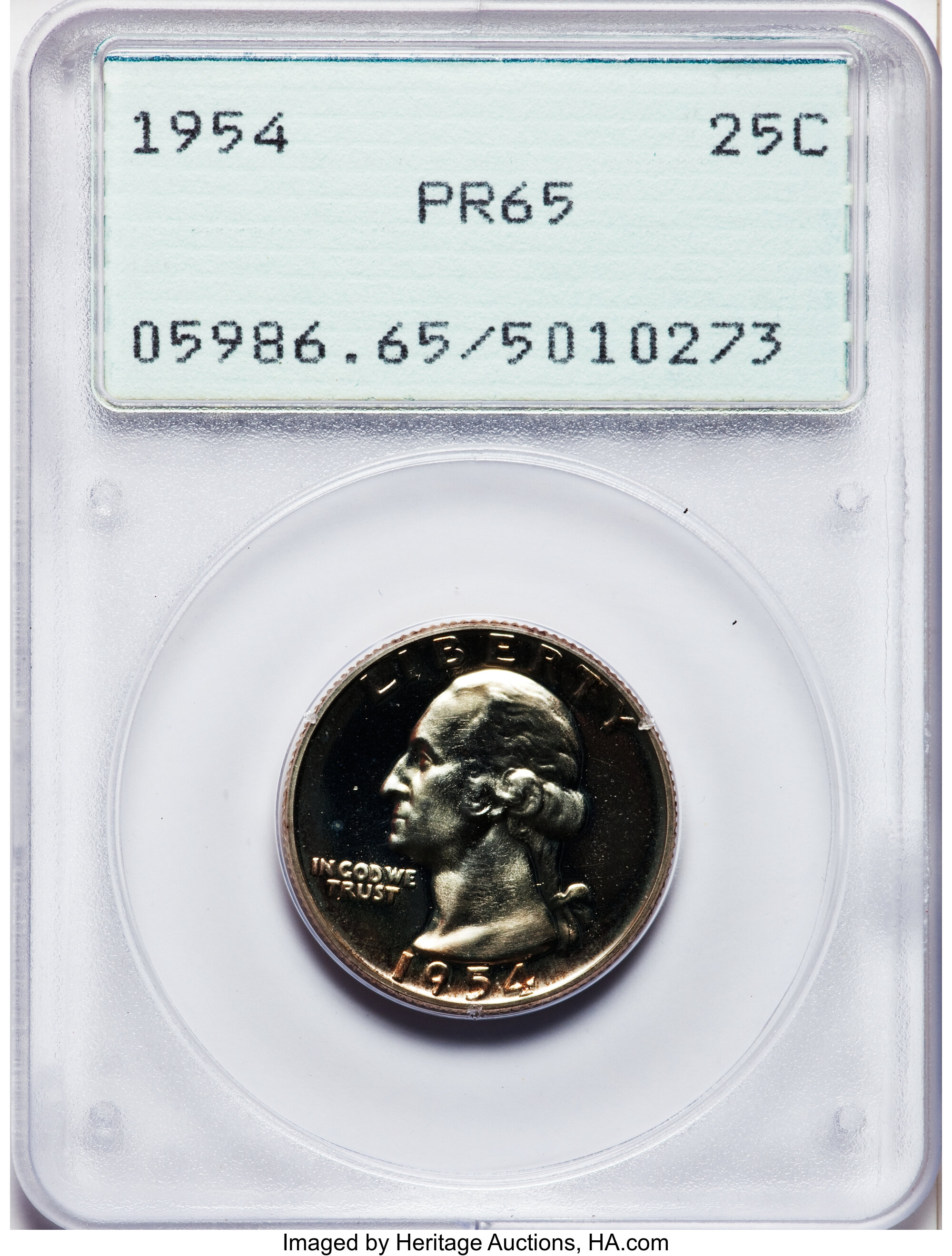 1954 25c PR65 CAC thumbnail 12