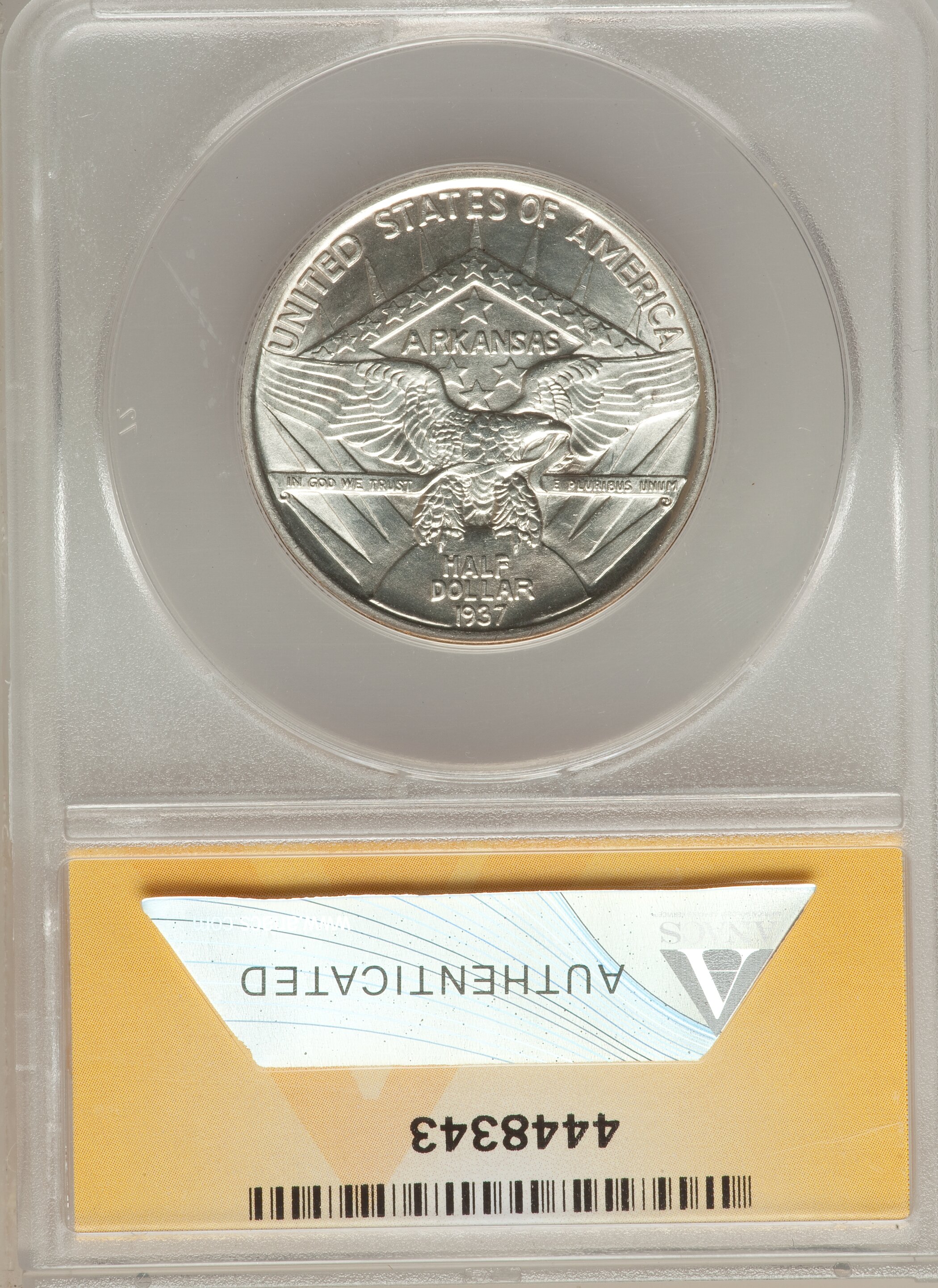 1937 50c Arkansas XF45 thumbnail 2