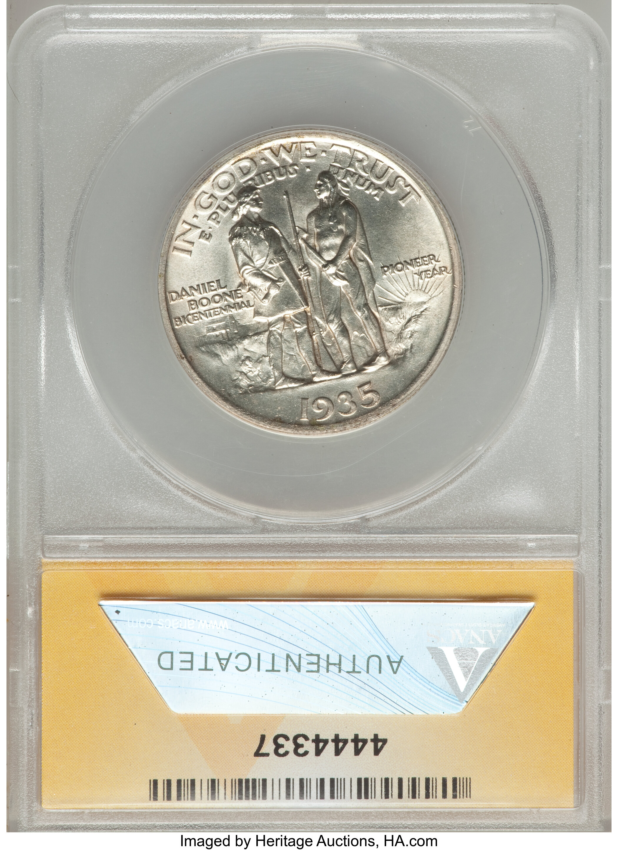 1935 50c Boone AU58 thumbnail 4