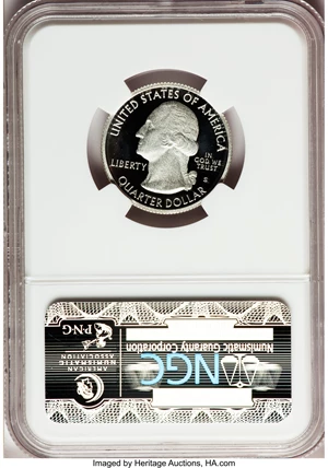 image for: 2010-S 25C Yosemite National Park Silver PR70 Ultra Cameo NGC. NGC Census: (0). PCGS Population (327). (#418840)...