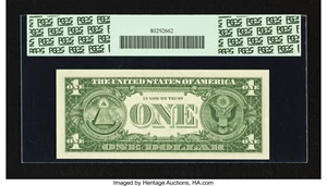 image for: Fr. 1901-C $1 1963A Federal Reserve Note. PCGS Gem New 65PPQ....