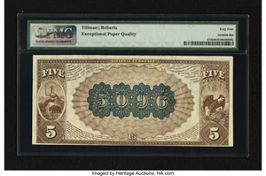 image for: San Francisco, CA - $5 1882 Brown Back Fr. 475 The San Francisco NB Ch. # (P)5096...