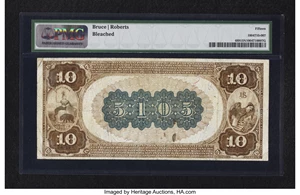 image for: San Francisco, CA - $10 1882 Brown Back Fr. 489 The Nevada NB Ch. # 5105...