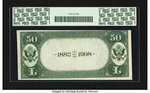 image for: Buffalo, NY - $50 1882 Date Back Fr. 559 The Columbia NB Ch. # (E)4741...