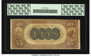 image for: Fulton, NY - $20 1882 Brown Back Fr. 495 The Citizens NB Ch. # 1178...