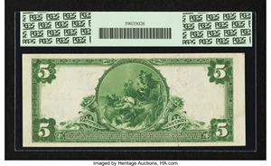 image for: New York, NY - $5 1902 Plain Back Fr. 611 The Dunbar NB Ch. # 13237...