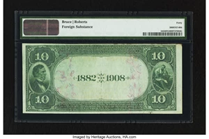 image for: Olean, NY - $10 1882 Date Back Fr. 544 The Exchange NB Ch. # (E)2376...