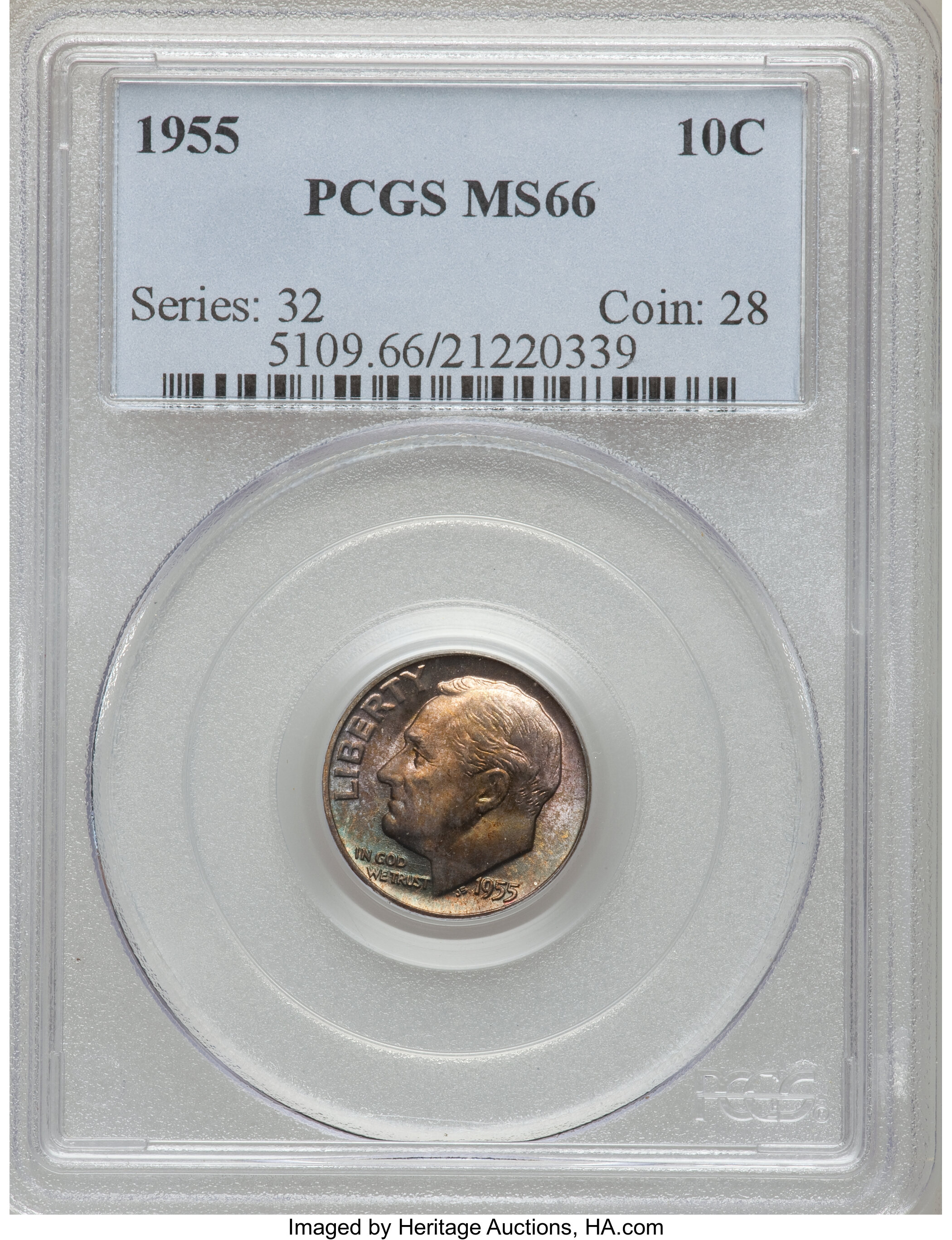 1955 10c AU58 thumbnail 21