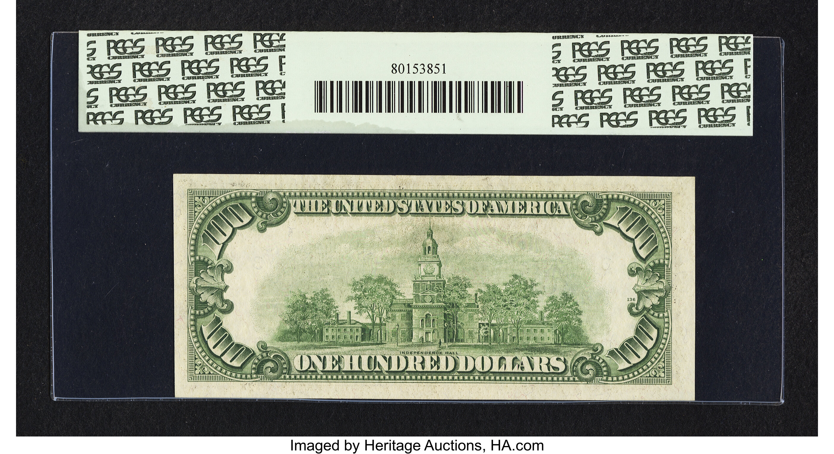 image for: Fr. 2160-C* $100 1950C Federal Reserve Star Note. PCGS Choice About New 58PPQ....