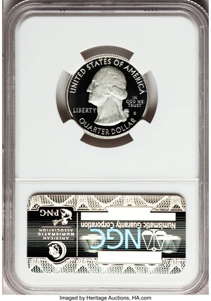 image for: 2010-S 25C Mount Hood National Forest Silver PR70 Ultra Cameo NGC. NGC Census: (0). PCGS Population (330). (#418852)...