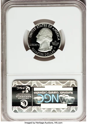 image for: 2010-S 25C Yosemite National Park Silver PR70 Ultra Cameo NGC. NGC Census: (0). PCGS Population (327). (#418840)...