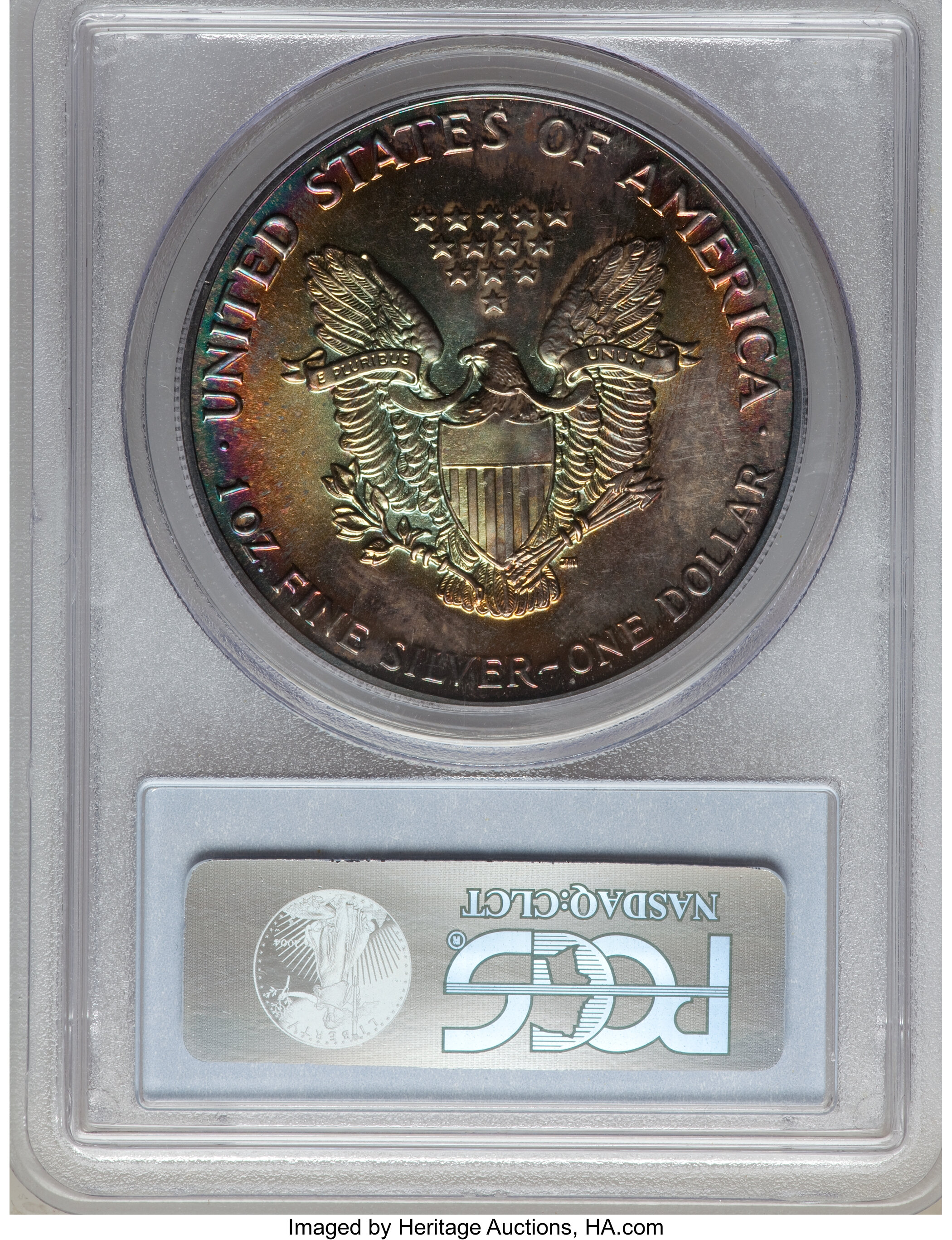 1988 $1  Silver Eagle MS63 CAC thumbnail 6