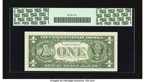 image for: Top Pop Fr. 1907-D* $1 1969D Federal Reserve Note. PCGS Superb Gem New 67PPQ....