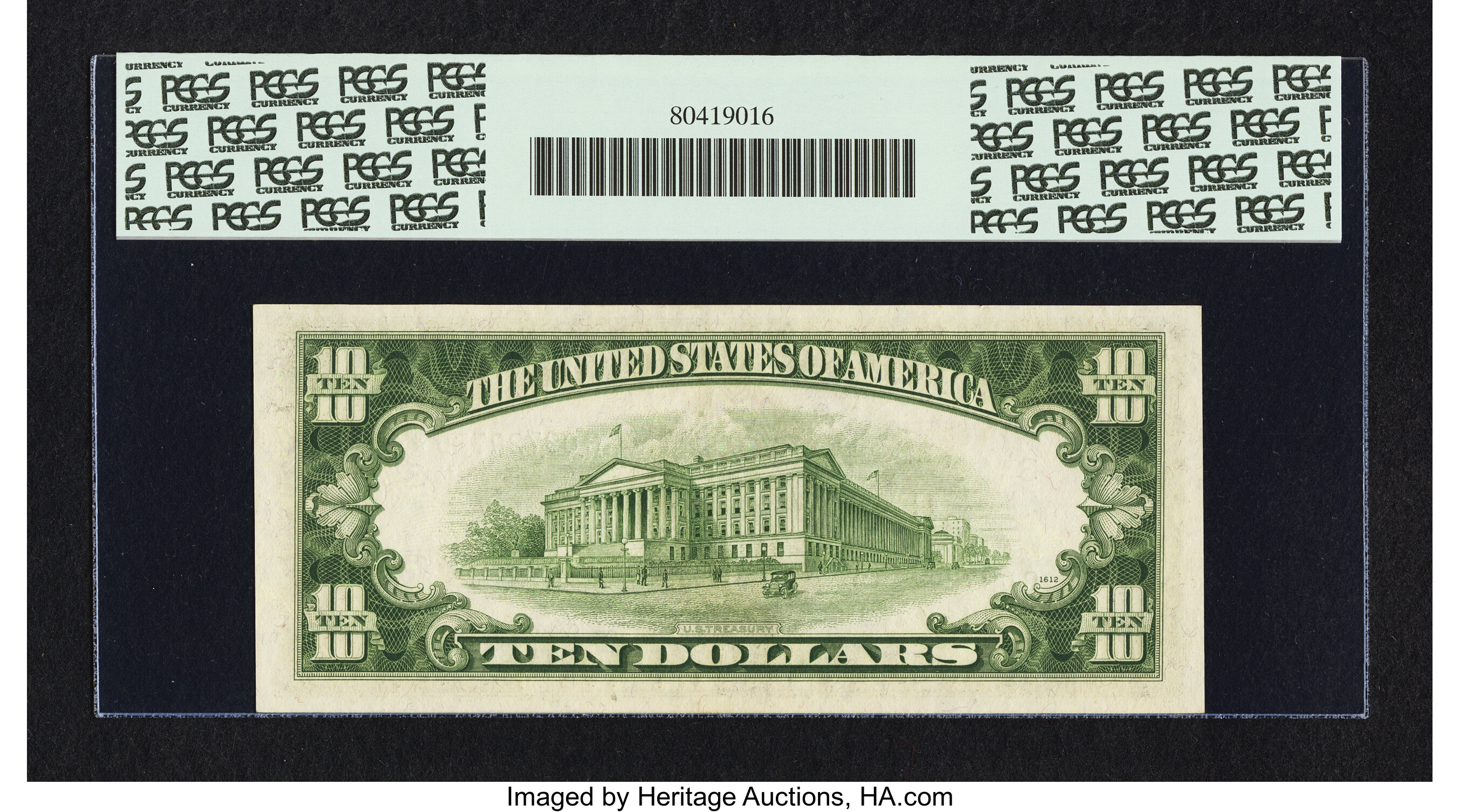 image for: Fr. 2011-C* $10 1950A Federal Reserve Note. PCGS Choice About New 58PPQ....