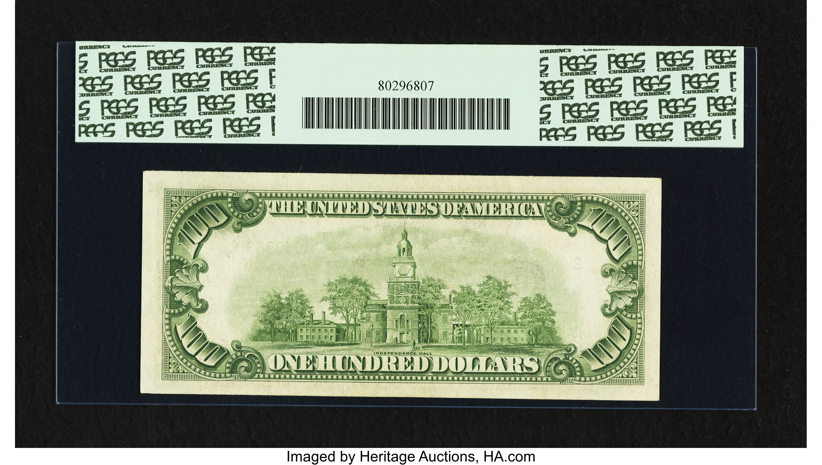 image for: Fr. 2157-B* $100 1950 Mule Federal Reserve Note. PCGS Choice About New 55PPQ....