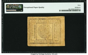 image for: Maryland August 14, 1776 $8 PMG Very Fine 30 EPQ....