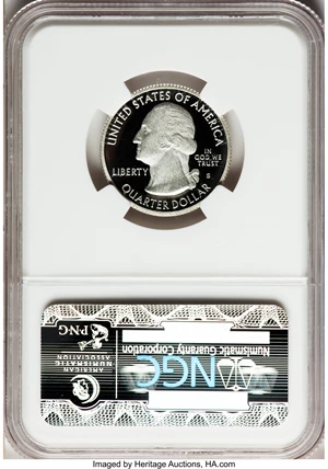 image for: 2010-S 25C Mount Hood Silver, National Forest PR70 Ultra Cameo NGC. NGC Census: (0). PCGS Population (330). (#418852)...