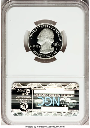 image for: 2010-S 25C Yosemite, National Park Silver PR70 Ultra Cameo NGC. NGC Census: (0). PCGS Population (327). (#418840)...