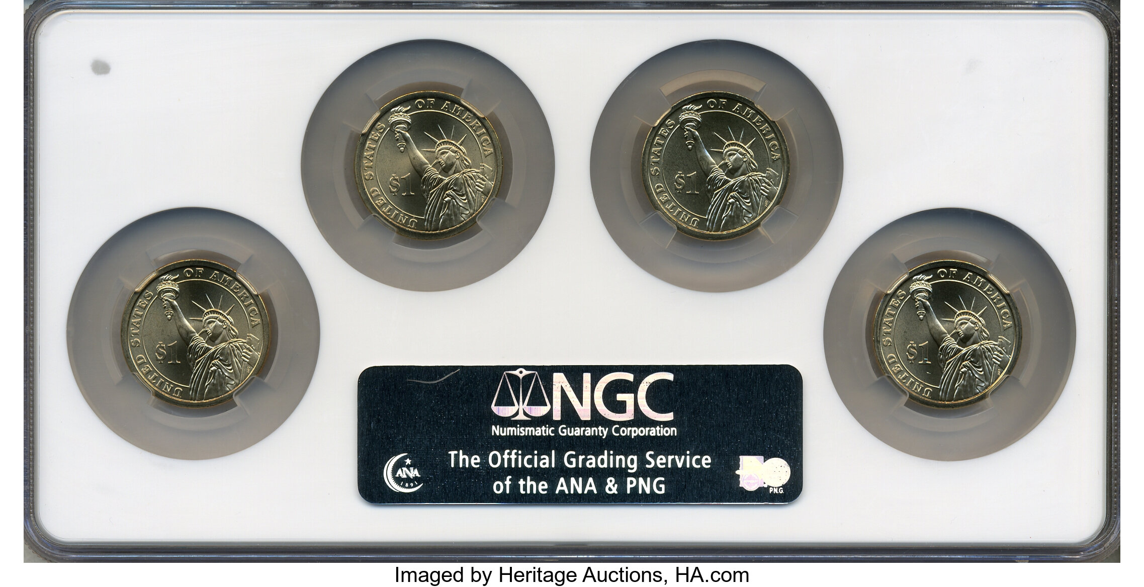 2007-P $1  George Washington, Satin Finish, Position A MS66 thumbnail 2