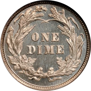 image for: 1899 Barber Dime. Proof-65 Ultra Cameo (NGC).