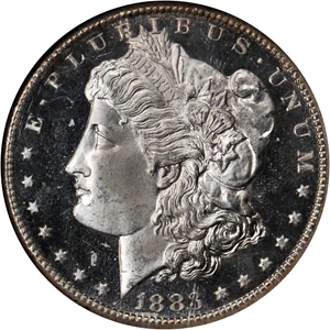 image for: 1883-CC Morgan Silver Dollar. MS-67 DPL (NGC).