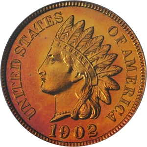 image for: 1902 Indian Cent. Proof-66+ RD Cameo (PCGS). CAC.