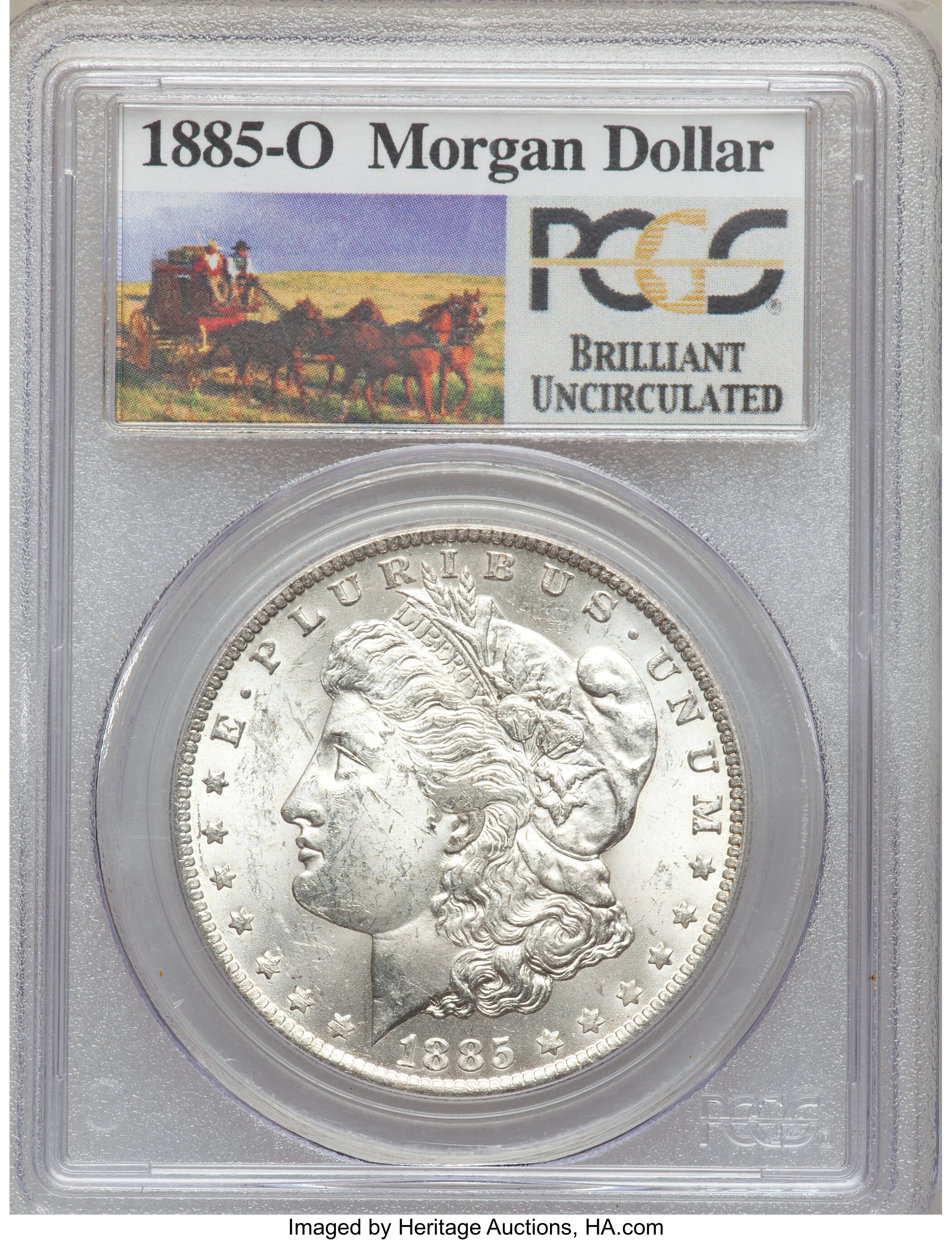 1885-O $1 Brilliant Uncirculated PCGS. . Mintage: 9,185,000. (#7162)...