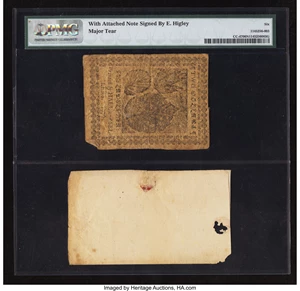image for: Continental Currency November 2, 1776 $2 PMG Good 6 Net....