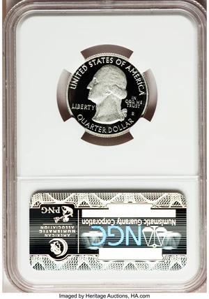 image for: 2010-S 25C Yosemite National Park Silver PR70 Ultra Cameo NGC. NGC Census: (0). PCGS Population (327). (#418840)...