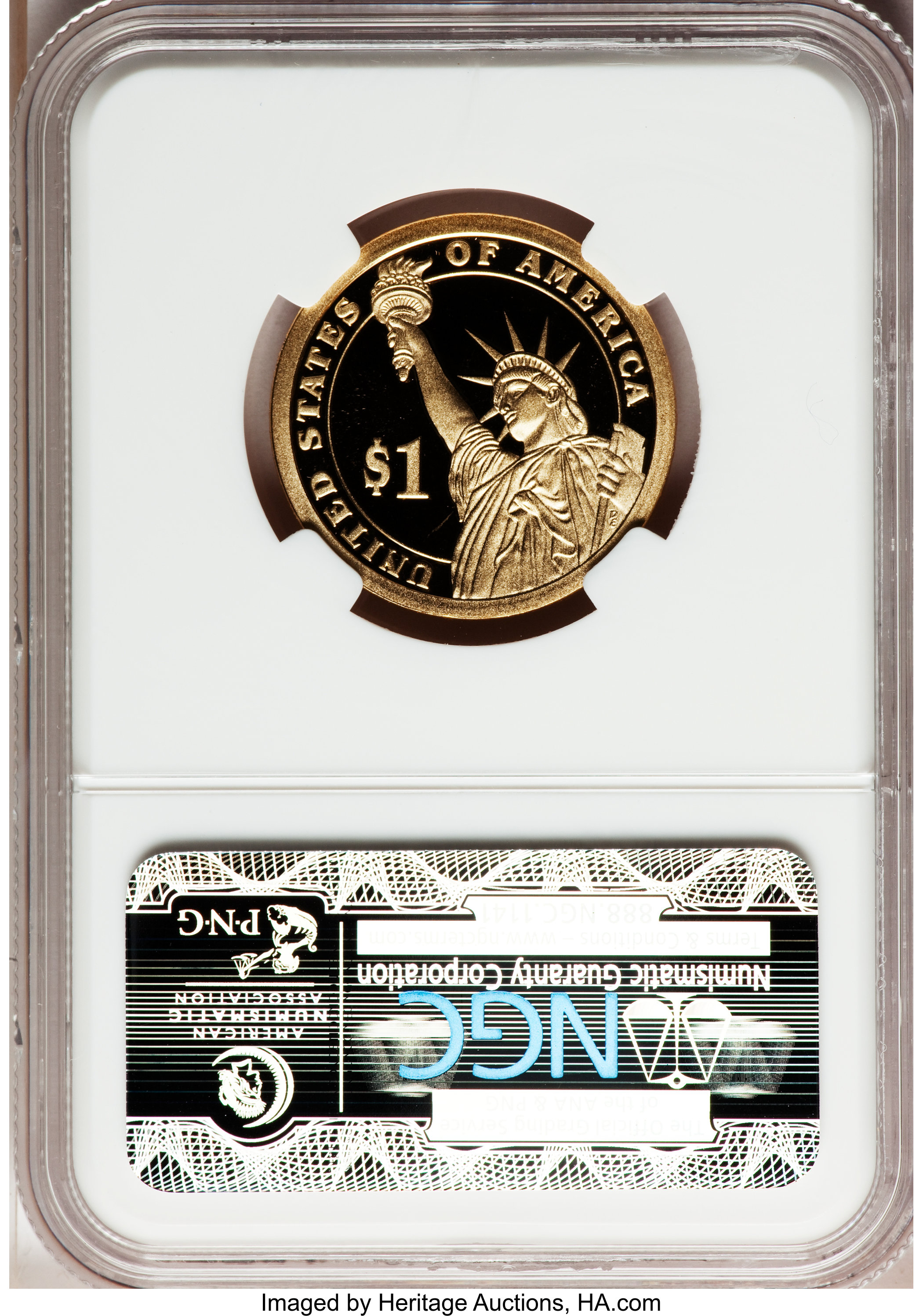 image for: 2009-S $1 Twelfth President Zachary Taylor PR69 Ultra Cameo NGC. NGC Census: (0/0). PCGS Population (1306/227).  Numismedia...