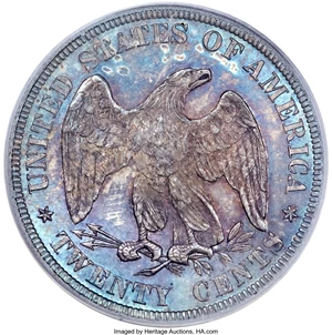 image for: 1876 20C MS67 PCGS Secure. CAC....