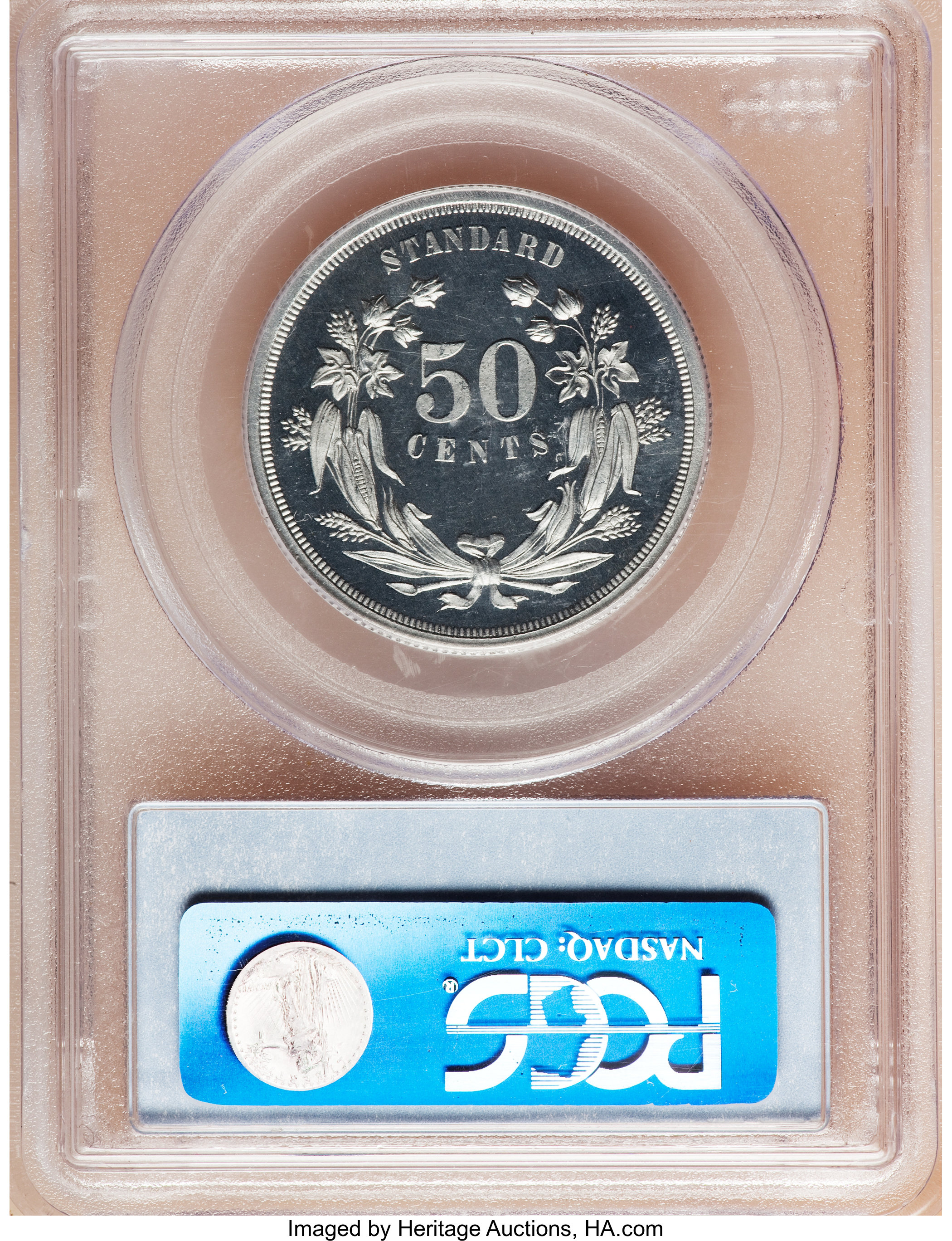 image for: 1870 50C Standard Silver Half Dollar, Judd-931, Pollock-1037, R.7, PR65 Cameo PCGS....