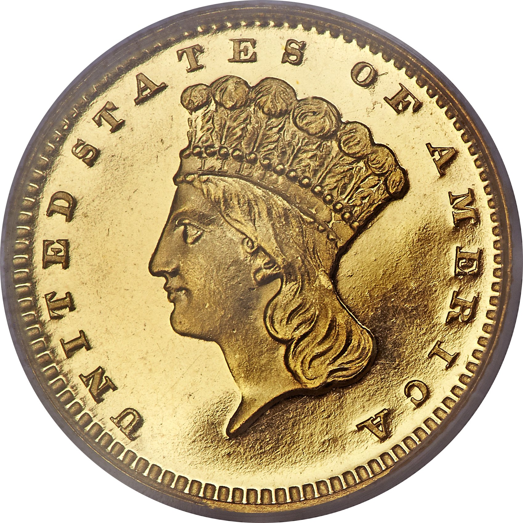 image for: 1871 G$1 PR65 Deep Cameo PCGS....