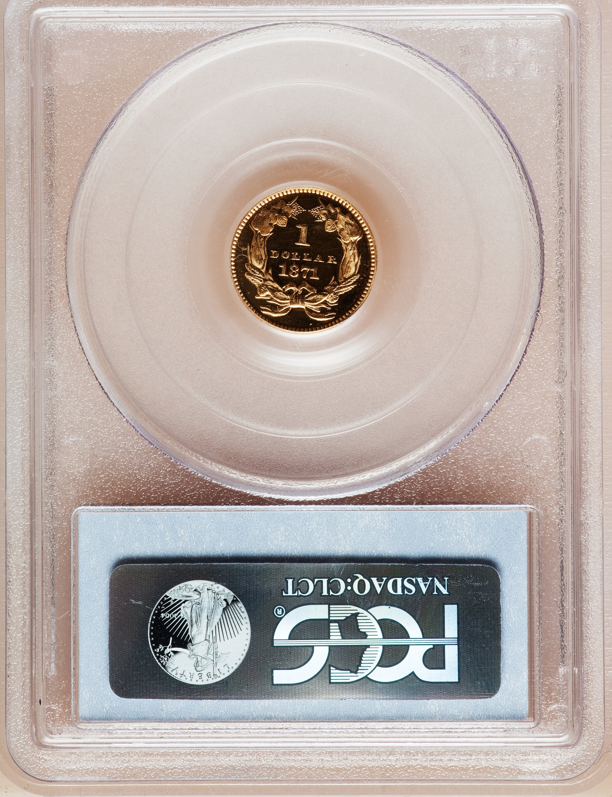 image for: 1871 G$1 PR65 Deep Cameo PCGS....