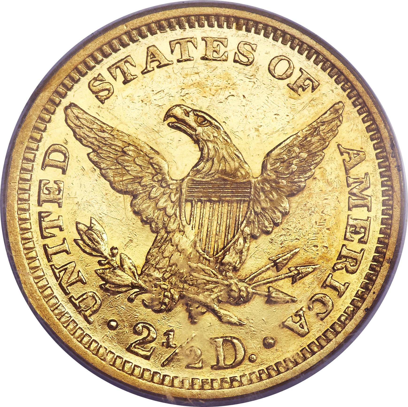 image for: 1863 $2 1/2 PR60 PCGS. CAC....