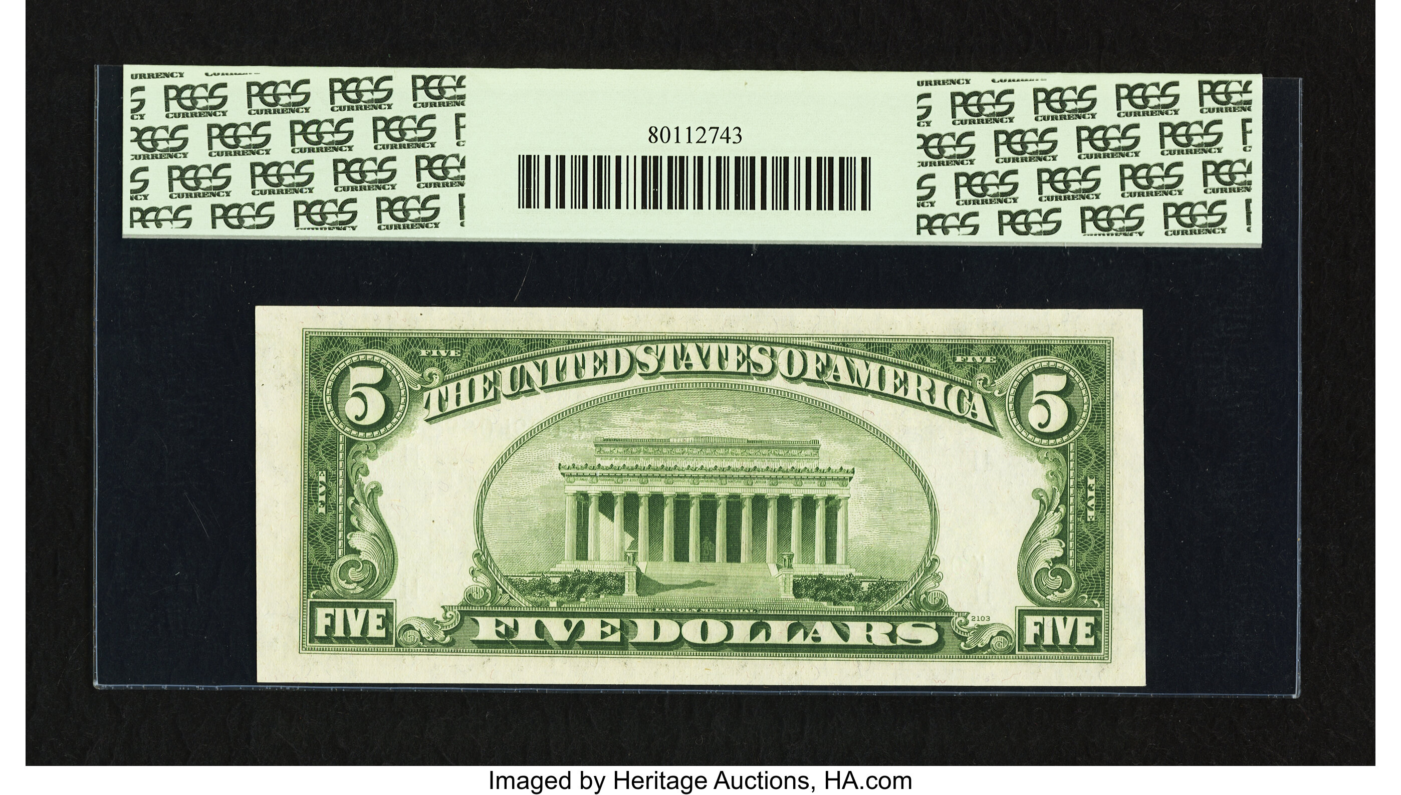 image for: Fr. 1962-K* $5 1950A Federal Reserve Star Note. PCGS Choice New 63PPQ....