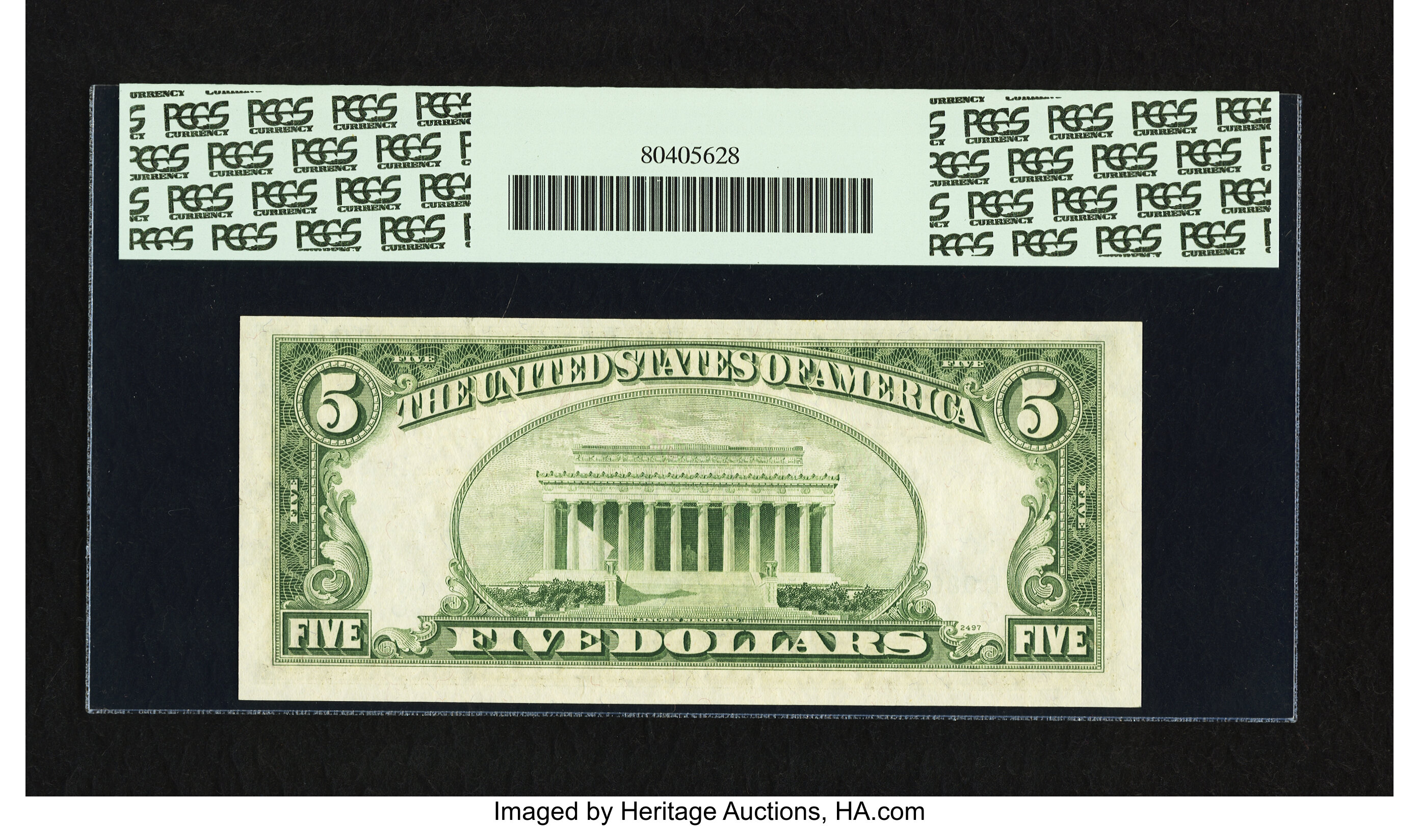 image for: Fr. 1964-C* $5 1950C Federal Reserve Note. PCGS Very Choice New 64PPQ....