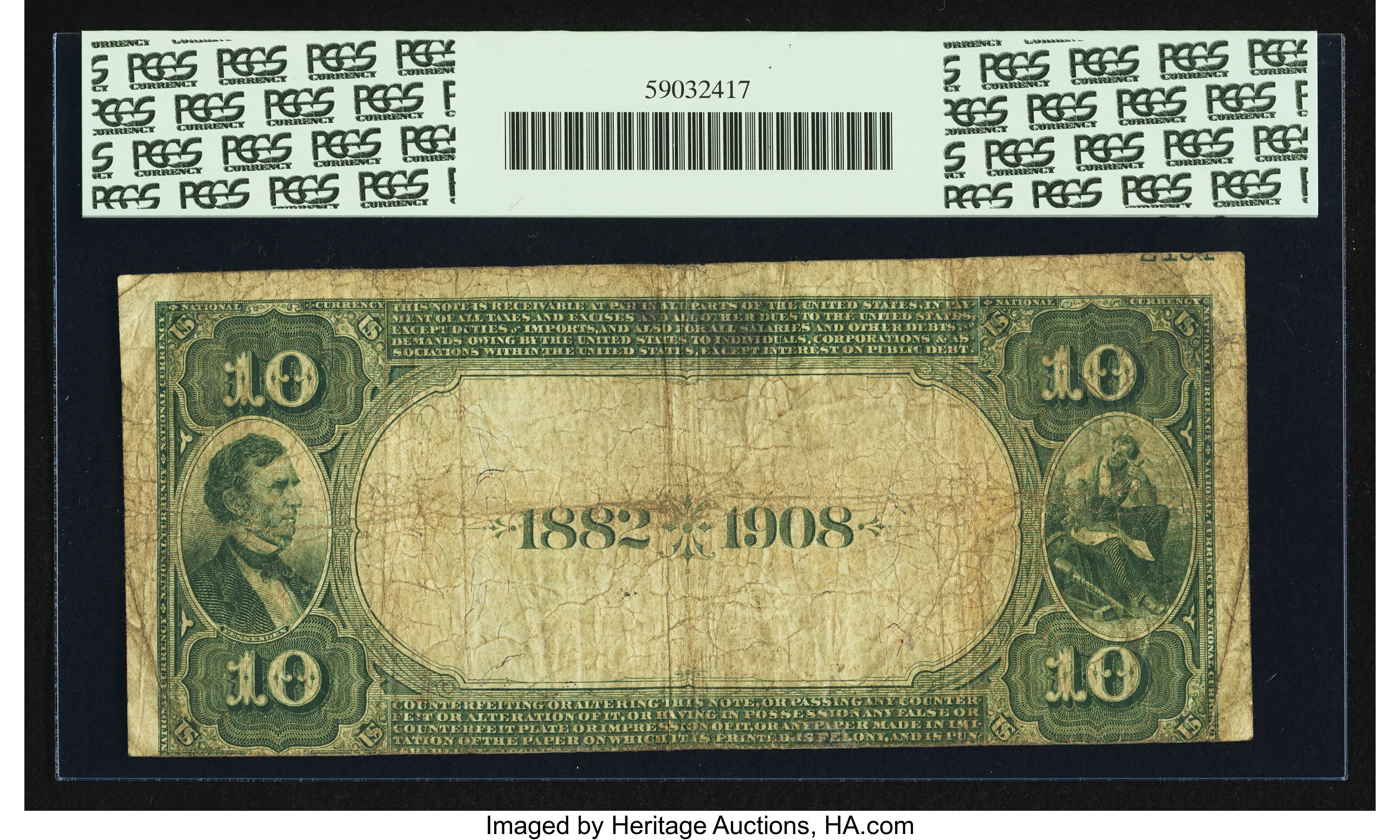 image for: New York, NY - $10 1882 Date Back Fr. 543 The Chase NB Ch. # (E)2370...