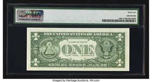 image for: Fr. 1906-J* $1 1969C Federal Reserve Star Note. PMG Choice Uncirculated 64....